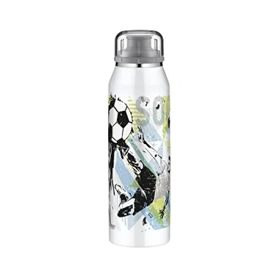 Afbeelding van alfi IsoBottle kinderdrinkfles voor kinderen, 500 ml, thermosfles, roestvrij stalen lekvrij, waterfles 5677.204.050, thermoskan, 12 uur warm, 24 koud, BPA vrij