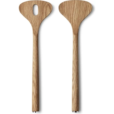 Afbeelding van Saladebestek Georg Jensen Alfredo Eikenhout (2 delig)