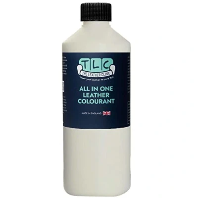Afbeelding van The Leather Clinic Alles in één lederkleurstof Zelfsluitende reparatieverf voor leerverf Recolour meubels, banken, autostoeltjes (lichtcrème, 250 ml)