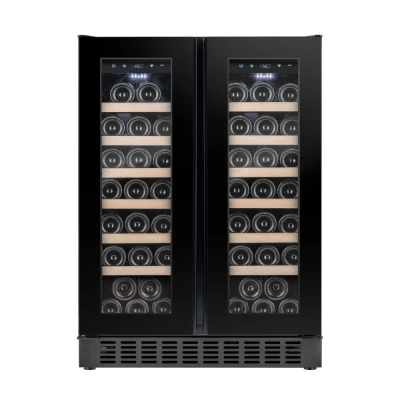 Afbeelding van Temptech Oslo Wijnkoelkast OX2DX60DRB 2 Zones Zwart