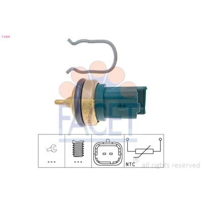 Afbeelding van Sensor, koelvloeistoftemperatuur FACET 7.3328