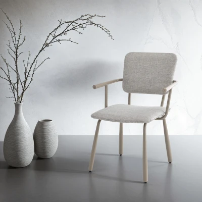 Afbeelding van Livingfurn Eetkamerstoel Brix Finn Beige