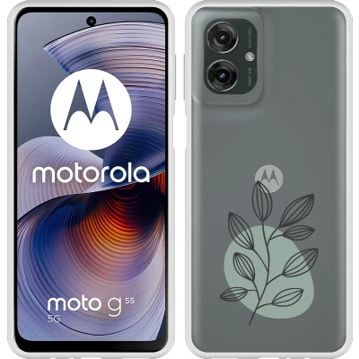 Afbeelding van Cazy Hoesje geschikt voor Motorola Moto G55 Siliconen Twijg