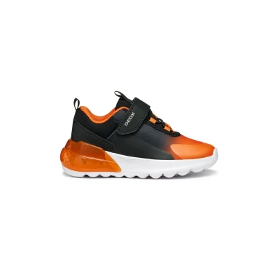 Afbeelding van Geox Babyschoenen voor kinderen, Maat: 26, Black orange Textiel/ synthetisch