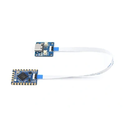 Afbeelding van Waveshare RP2040 Tiny Microcontroller Development Board(with Adapter Board &amp; FPC Cable), with Dual Core Processor, up to 133MHz, Separate Design, Support C/C+/Python