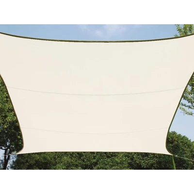 Afbeelding van Schaduwdoek rechthoek Perel 2 x 3 meter (Waterafstotend, Crème)