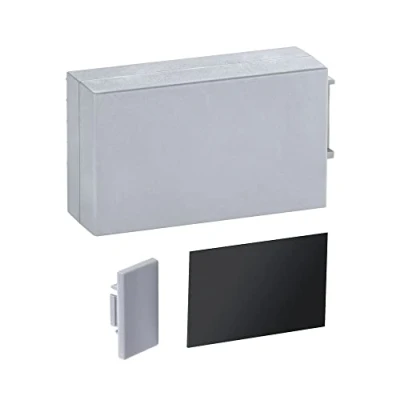 Afbeelding van Paulmann 78407 LumiTiles toebehoren profiel Top afdekking 4,5cm telegrijs spatwaterbescherming kunststof verlichtingssysteem