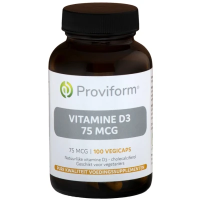 Afbeelding van Proviform Vitamine D3 75 mcg 100 vcaps