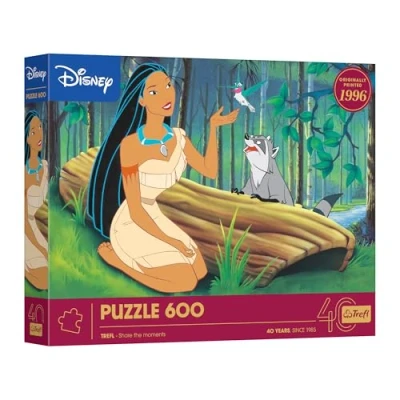 Afbeelding van Puzzle Trefl Pocahontas 600 stukjes Disney 40th anniversary