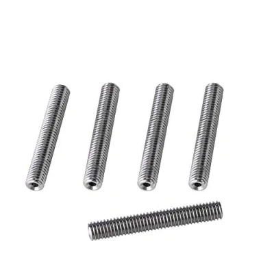 Afbeelding van 5 stuks M6x40mm/50mm mondstuk nek, 3D printer extruder accessoires 6 mm schroefdraad diameter RVS PTFE buis, geschikt voor 1,75 filament MK8 extruder(M6 * 40 mm)