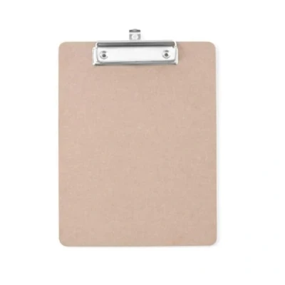 Afbeelding van HENDI Klembord, voor menukaarten, A5 formaat, met metalen clip en ophangoog, clipboard, 185x245mm, hout