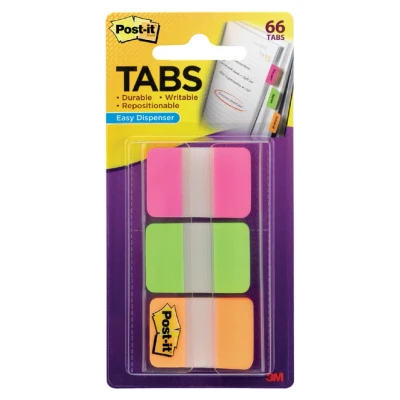 Afbeelding van Indextabs 3M Post it 686 25x38mm strong assorti