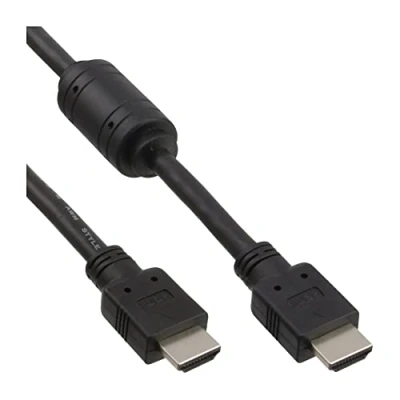 Afbeelding van InLine® HDMI kabel, High Speed HDMI® M/M, zwart, met ferrietkernen, 1m