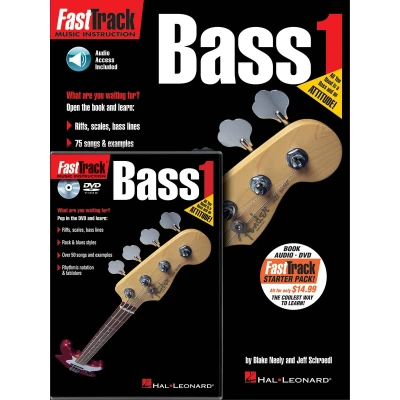Afbeelding van Jeff schroedl : fasttrack bass guitar 1 starter pack recueil + enregistrement(s) en ligne