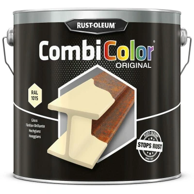 Afbeelding van rust oleum combicolor hoogglans ral 1015 licht ivoor 2.5 ltr