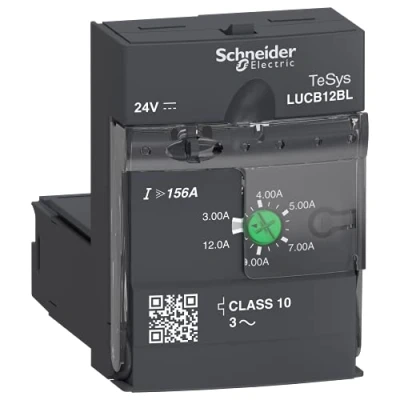Afbeelding van Schneider geavanceerde controle eenheid 3f kl 10 3 12a 24vdc opklikbaar op vermogensbasis 12 en 32a lucb12bl