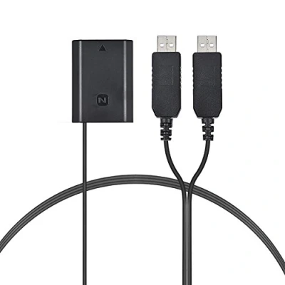 Afbeelding van Andoer NP FZ100 DC koppeling Dual USB Adapter Dummy batterij voor Sony A7III A9 A7RIII A7SIII