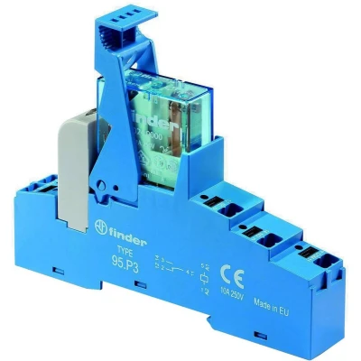 Afbeelding van Finder 48.P3.8.230.0060 Relaismodule Nominale spanning: 230 V/AC Schakelstroom (max.): 10 A 1x wisselcontact 1 stuk(s)
