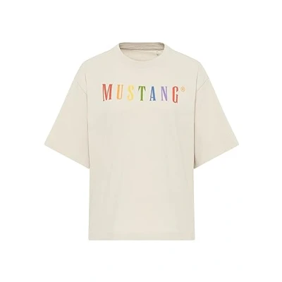Afbeelding van Mustang Tshirt print, Dames, Maat: XL, Grau