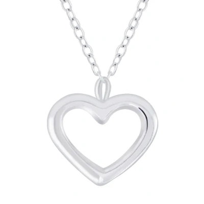 Afbeelding van JoyS Zilveren hartje hanger (8 mm) met ketting 45 cm