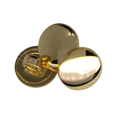 Afbeelding van BOTIBOTON 25 gouden knopen en zilverkleurige knopen, plat glanzend, 5 maten, naai accessoires, voor mantels Amerikanen, gemaakt verzonden in Spanje (goud, 12 mm)