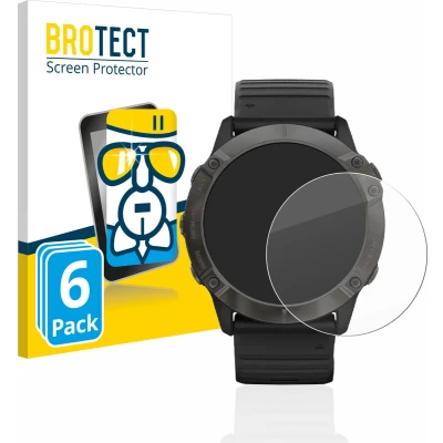 Afbeelding van BROTECT Screenprotector voor Garmin Fenix 6X Pro Folie Beschermfolie Beschermglas transparant (6 Stuks)