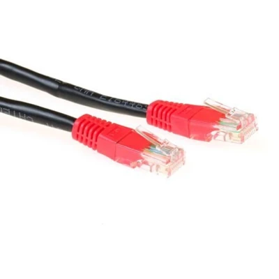 Afbeelding van ACT IB6103 CAT5E U/UTP Patchkabel Cross RJ45 Connectoren Zwart 3 meter