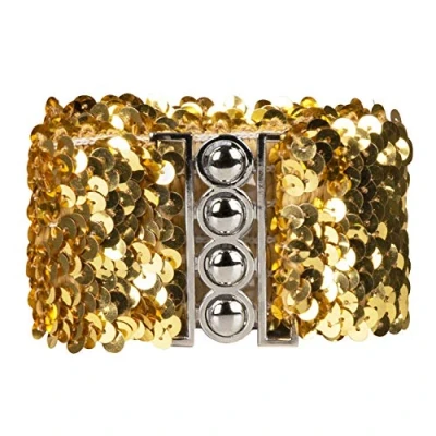 Afbeelding van Boland Riem Pailletten Goud Volwassenen Unisex Showgirl Glitter and Glamour