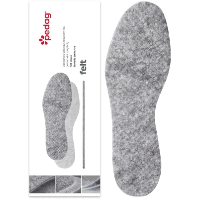Afbeelding van Pedag Felt Antislip inlegzolen Comfort voor rubberen laarzen Maat: 45