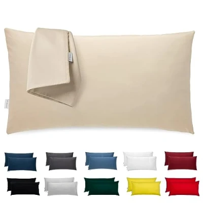 Afbeelding van Flowen Set van 2 Kussensloop 40x60 Microvezel Premium Super Zachte Kussenslopen Resistent en Hypoallergeen Anti Mijt Kussenbeschermer Decoratief met Verborgen rits Wasbaar