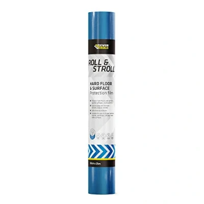 Afbeelding van Everbuild Roll and Stroll harde oppervlaktebeschermer Zelfklevende vloerbeschermer, blauw, 600 mm x 25 m