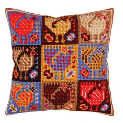 Afbeelding van Collectie D&#039;Art Naald KIT ORNMNT BRD, Ornament Vogels, One Size