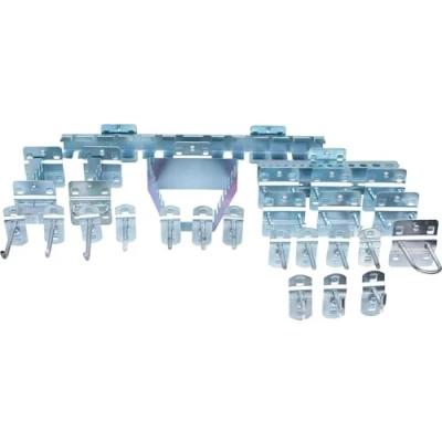 Afbeelding van KS Tools, Gereedschapsborden, Haakassortiment voor geperforeerde platen, 28 stuks.