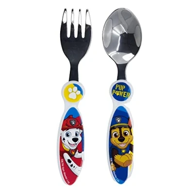 Afbeelding van Kinderbestek van metaal. 2 stuks PAW PATROL PUP POWER