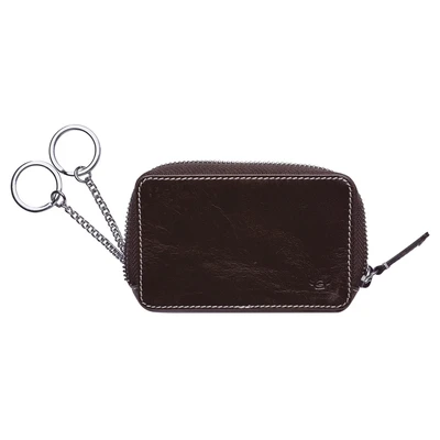 Afbeelding van Golden Head Sleutelgeval Bari RFID Protect Zipped Key Case Chocolate Donkerbruin