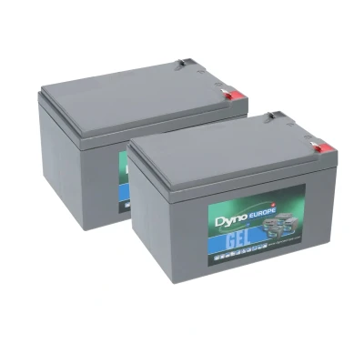 Afbeelding van Dyno Europe gel accu 12v 12ah vervangingsset (excl. kabels)
