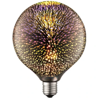Afbeelding van Lucande E27 LED lamp glas, metaal rookgrijs, goud