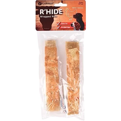 Afbeelding van Hondensnack R&#039;Hide Chicken Wrapped Ribs 17 cm 2 stuks