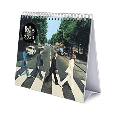 Afbeelding van Grupo Erik CS23002 Kalender 2023 Bureaukalender 12 maanden met fsccertificaatThe Beatles Desk Calendar