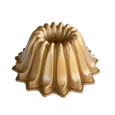 Afbeelding van Nordic Ware Tulband Bakvorm Lotus Bundt Goud ø 21 / 1.2 Liter