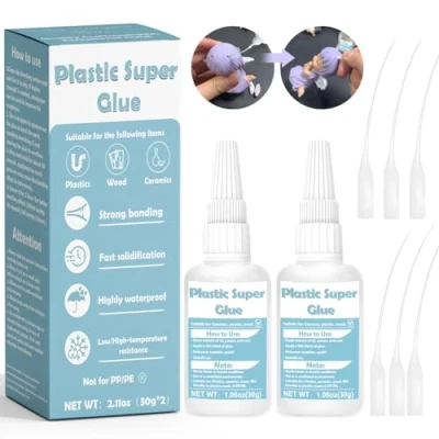 Afbeelding van WAN2TLK 60 g plastic lijm, super voor alle doeleinden, waterdichte en hittebestendige lijm hard plastic, doe het zelf handwerk, rubber, keramiek, hout, leer, metaal nog veel