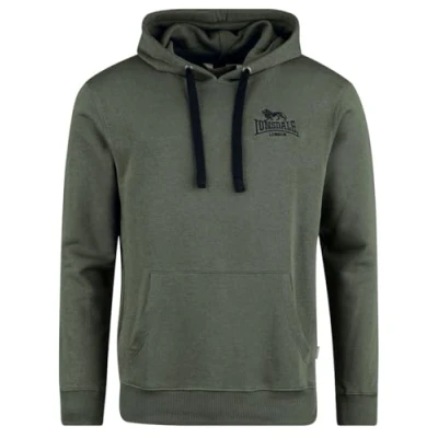 Afbeelding van Lonsdale Normale Passform Maywick Hoodie, Heren, Maat: Large, Olive black