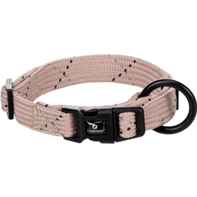 Afbeelding van Flamingo Hondenhalsband Dolly Taupe XS 20 35 cm 10 mm met klikgesp en reflecterende strepen