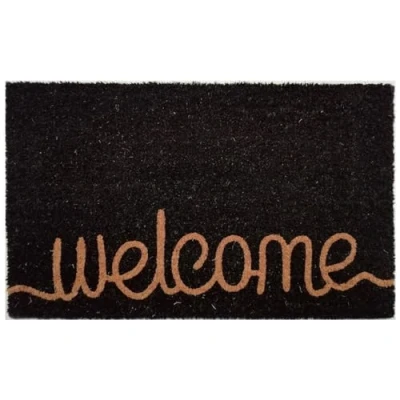 Afbeelding van CaliCosy Deurmat Welcome, 45 x 75 cm, zwart