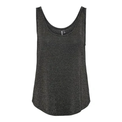 Afbeelding van PIECES Dames Pcbillo Tanktop Lurex Noos Bc Tanktop, Sky Captain/detail: goud Lurex, M