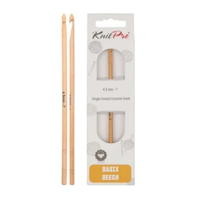 Afbeelding van Knitpro basix (4,50 mm) berkenhaakhaak 1 Stuk