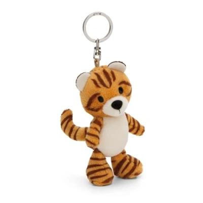 Afbeelding van NICI 61851 Sleutelhanger tijger, 10 cm, bruin, trouwe metgezel voor rugzak of tas, sleutelhouder klein en groot