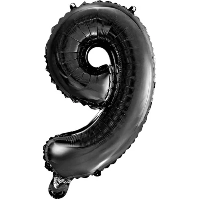 Afbeelding van Folie Ballon Zwart 9 40cm
