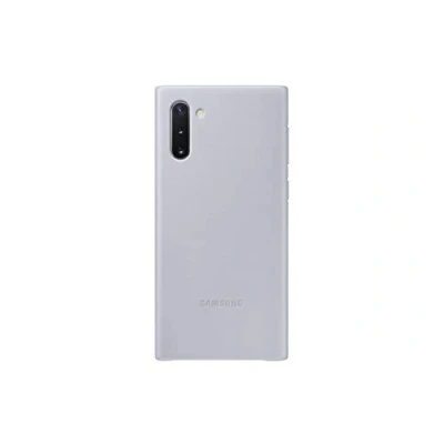 Afbeelding van Samsung Galaxy Note 10 Hoesje Echt leder Hardcase/Backcover Grijs Telefoonhoesje