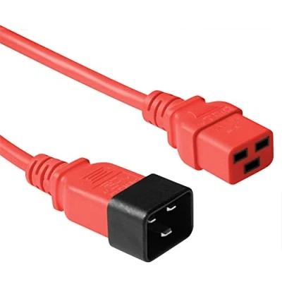 Afbeelding van ACT AK5091 230V Stroomkabel C19/C20 Rood 3 meter